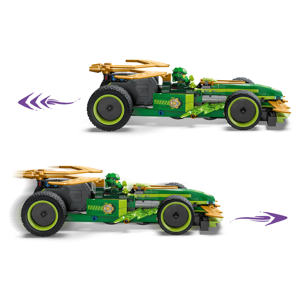 LEGO NINJAGO 71828 Lloydo lenktyninis automobilis su inerciniu varikliu