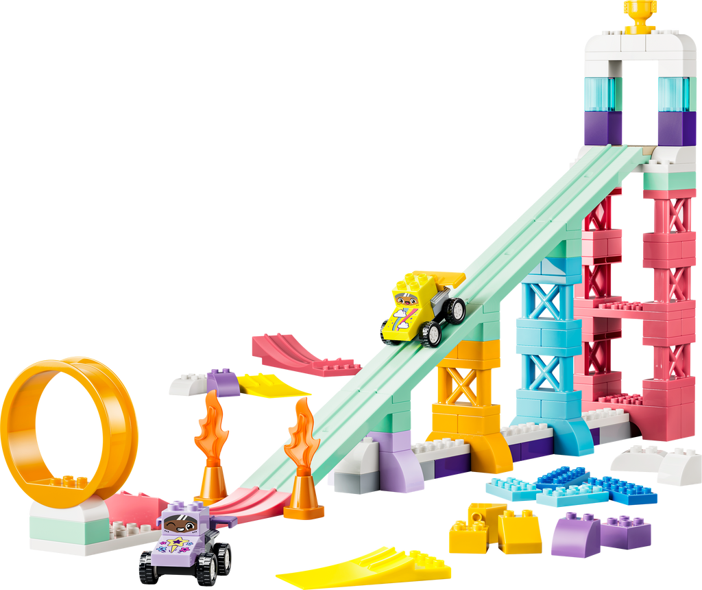 LEGO DUPLO 10478 Kūrybinės rampos su mašinėlėmis 3 viename