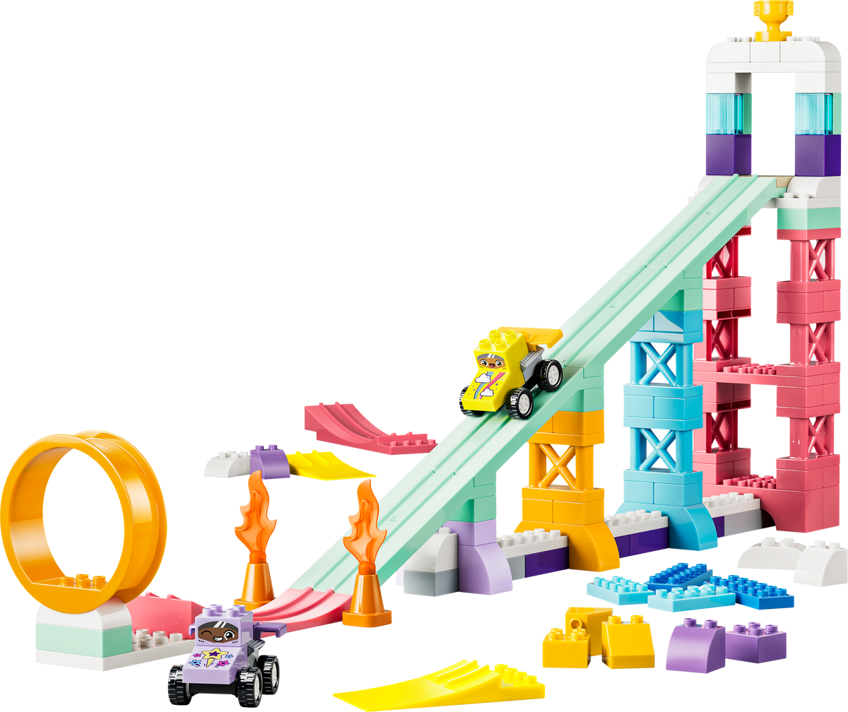 LEGO DUPLO 10478 Kūrybinės rampos su mašinėlėmis 3 viename