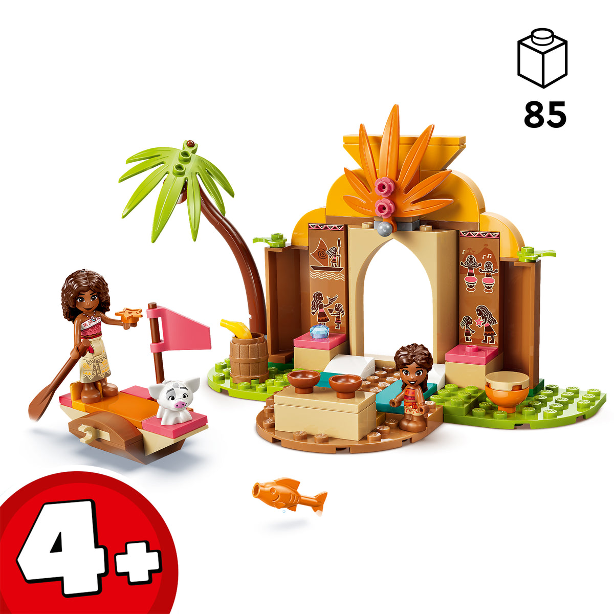 LEGO Disney 43282 Vaianos kaimo namelis ir valtis