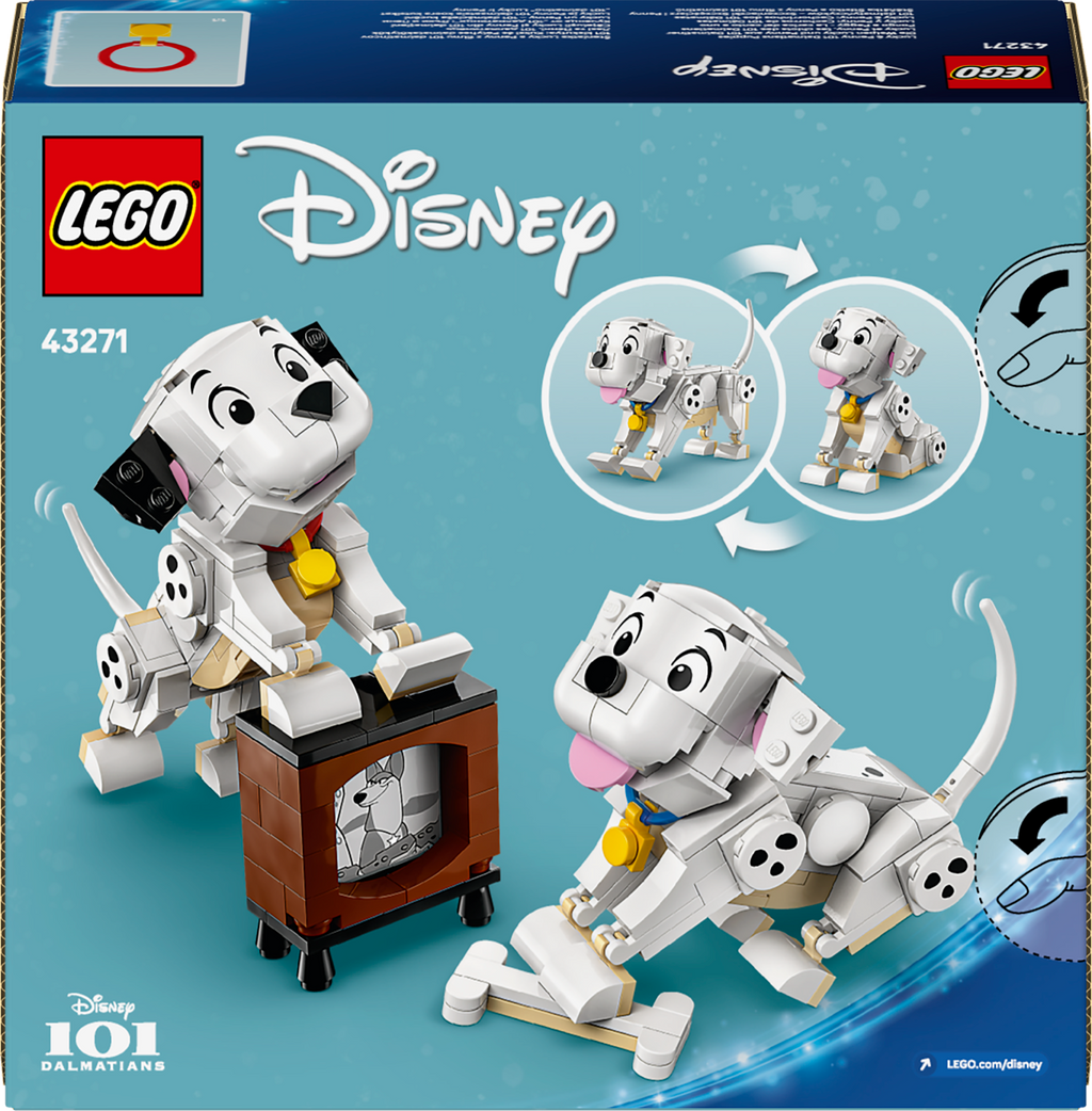 LEGO Disney 43271 Lakis ir Penė – 101 dalmatino šuniukai