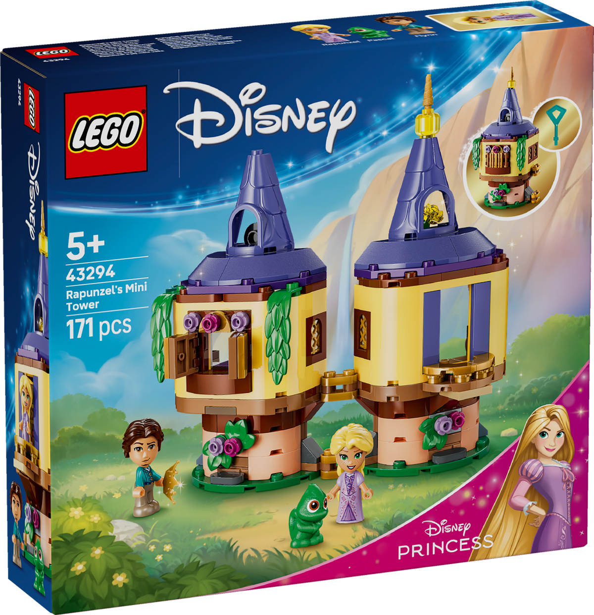 LEGO Disney 43294 Auksaplaukės mažasis bokštas