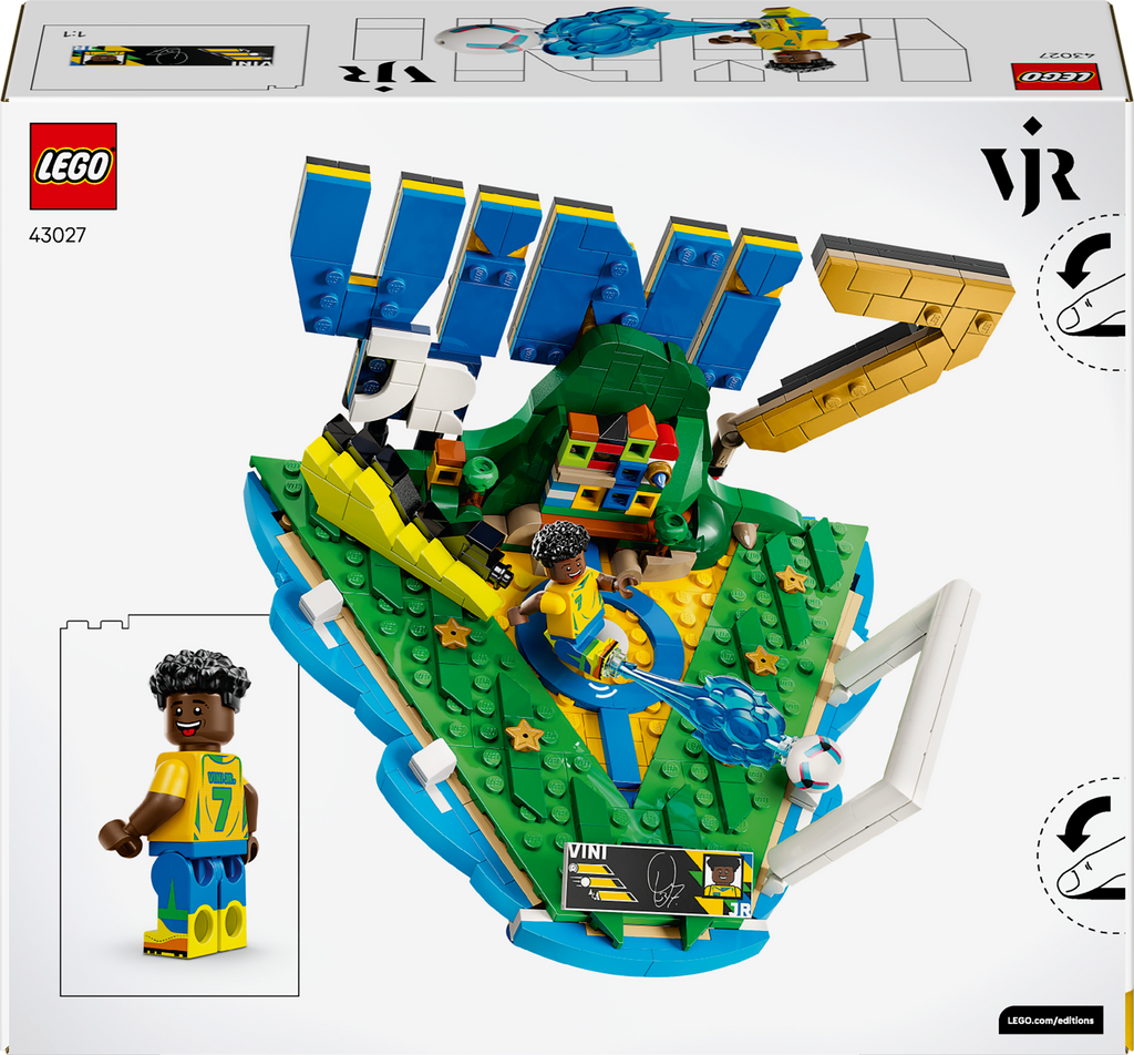 LEGO Editions 43027 Vini Jr. – futbolo akimirkos
