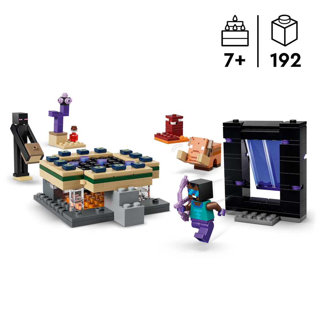 LEGO Minecraft 21584 Kelionė pro Pragaro ir Pabaigos portalus