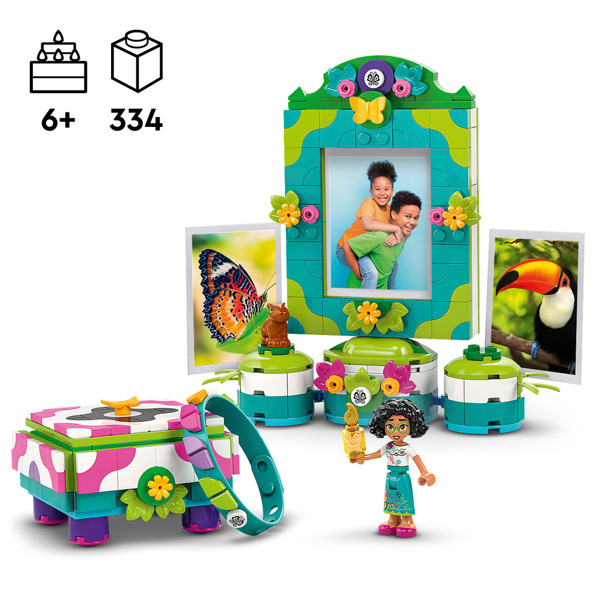 LEGO Disney 43239 Mirabelės nuotraukų rėmelis ir papuošalų dėžutė