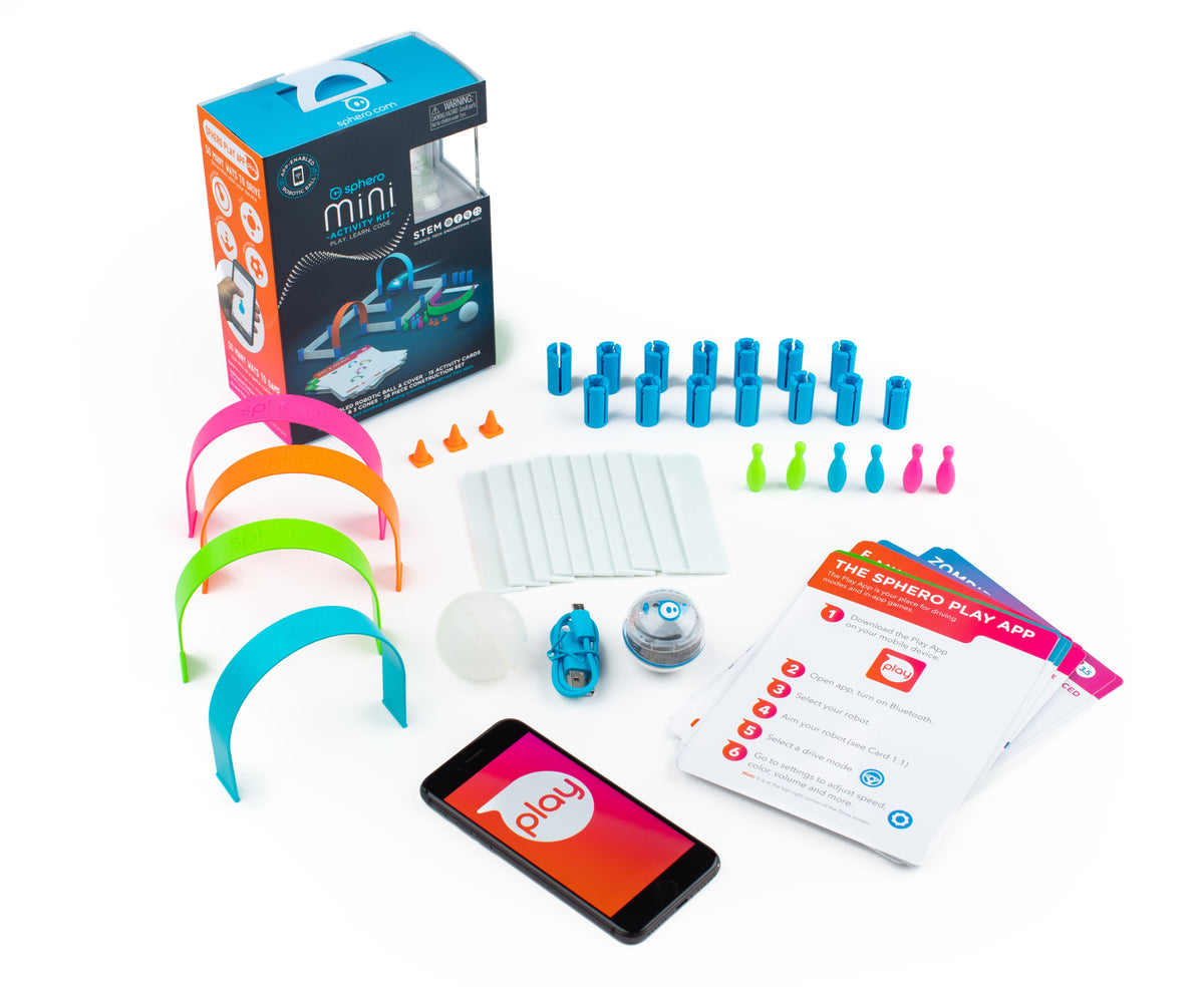 Sphero Mini robotas su veiklų rinkiniu