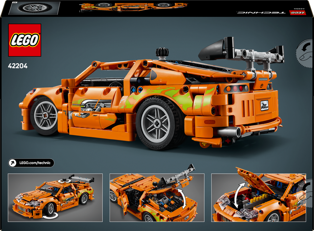 LEGO Technic 42204 Greiti ir įsiutę: Toyota Supra MK4