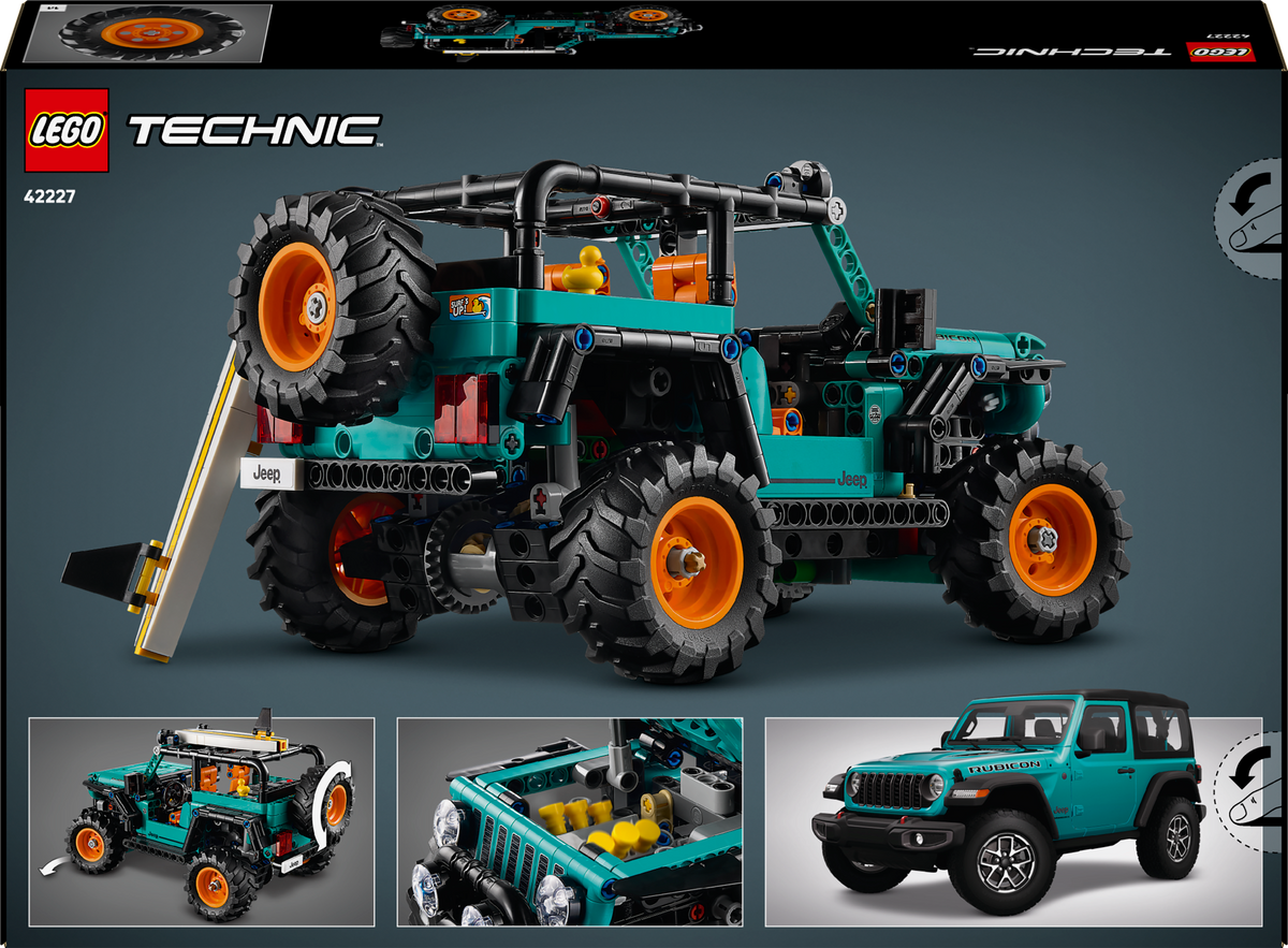 LEGO Technic 42227 Jeep Wrangler Rubicon visureigis