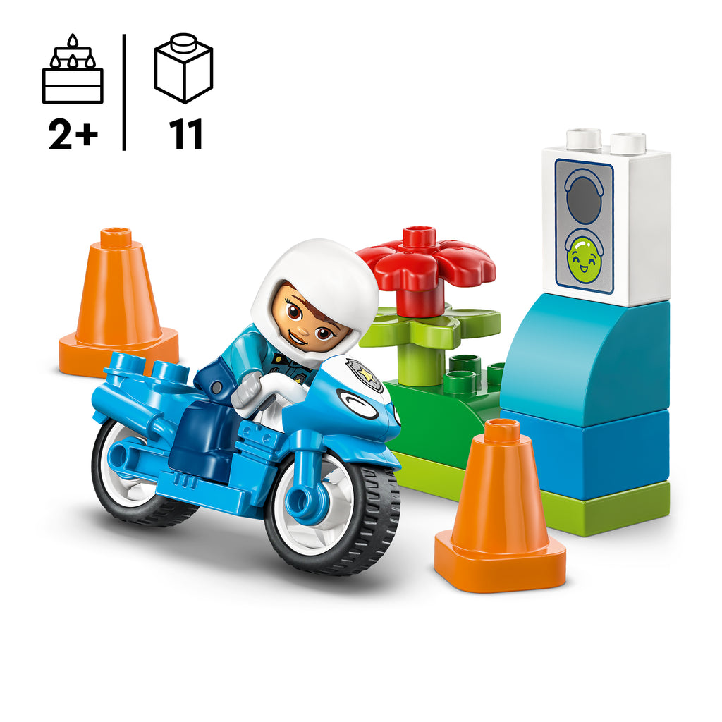 LEGO DUPLO 10471 Mėlynas policijos motociklas