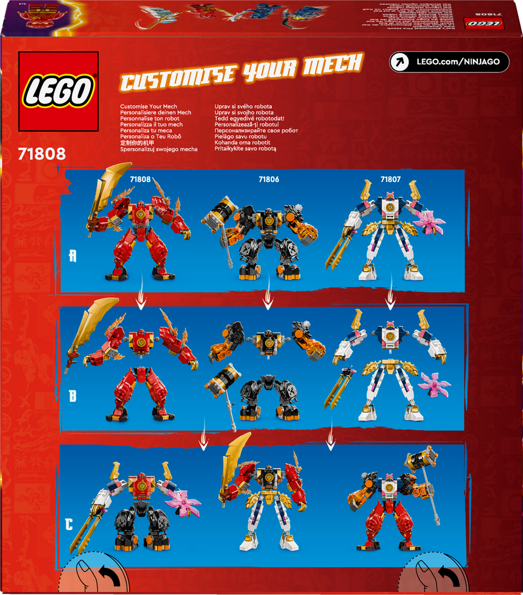 LEGO NINJAGO 71808 Kai stichijų ugnies robotas