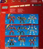 LEGO NINJAGO 71808 Kai stichijų ugnies robotas