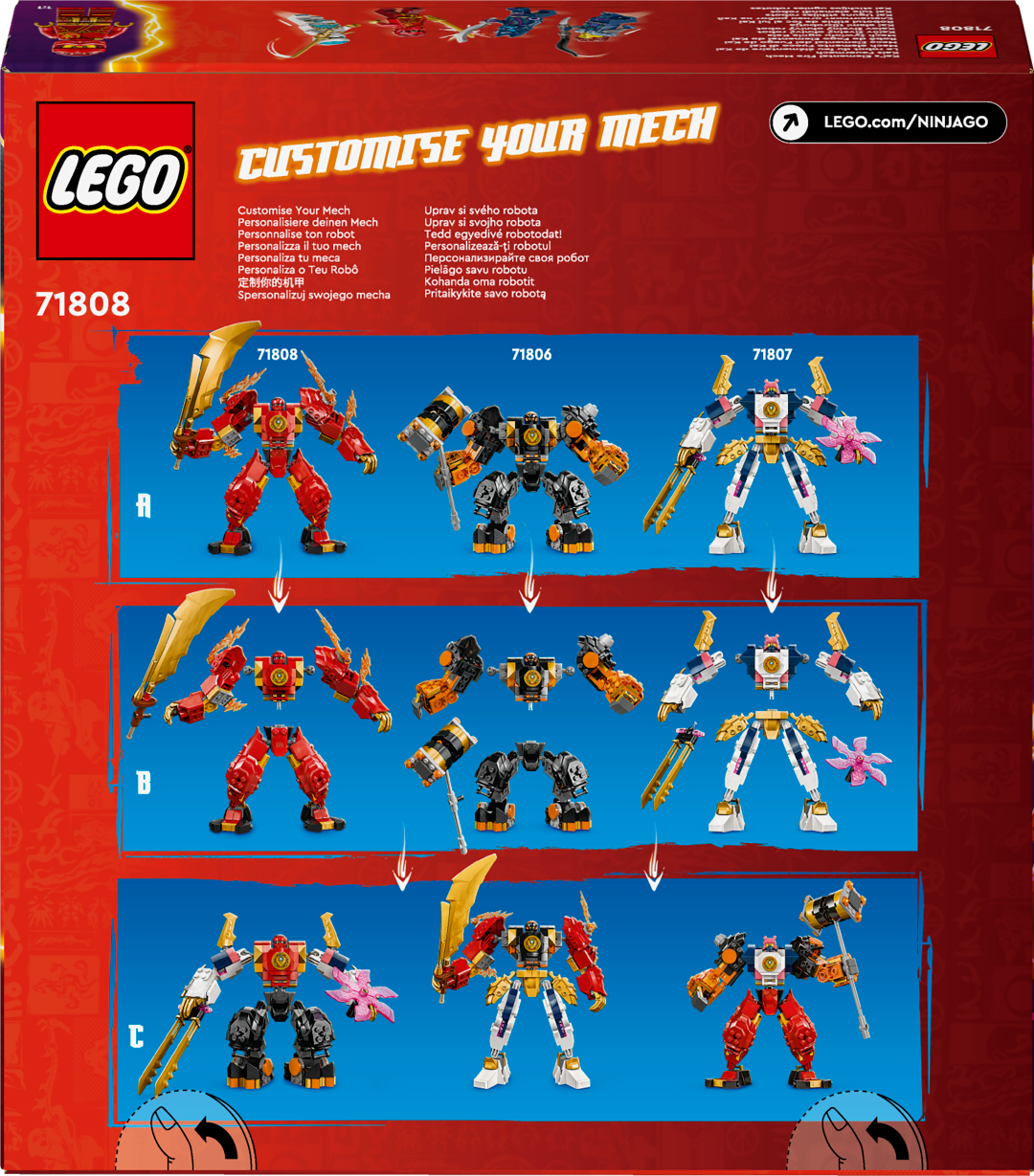 LEGO NINJAGO 71808 Kai stichijų ugnies robotas