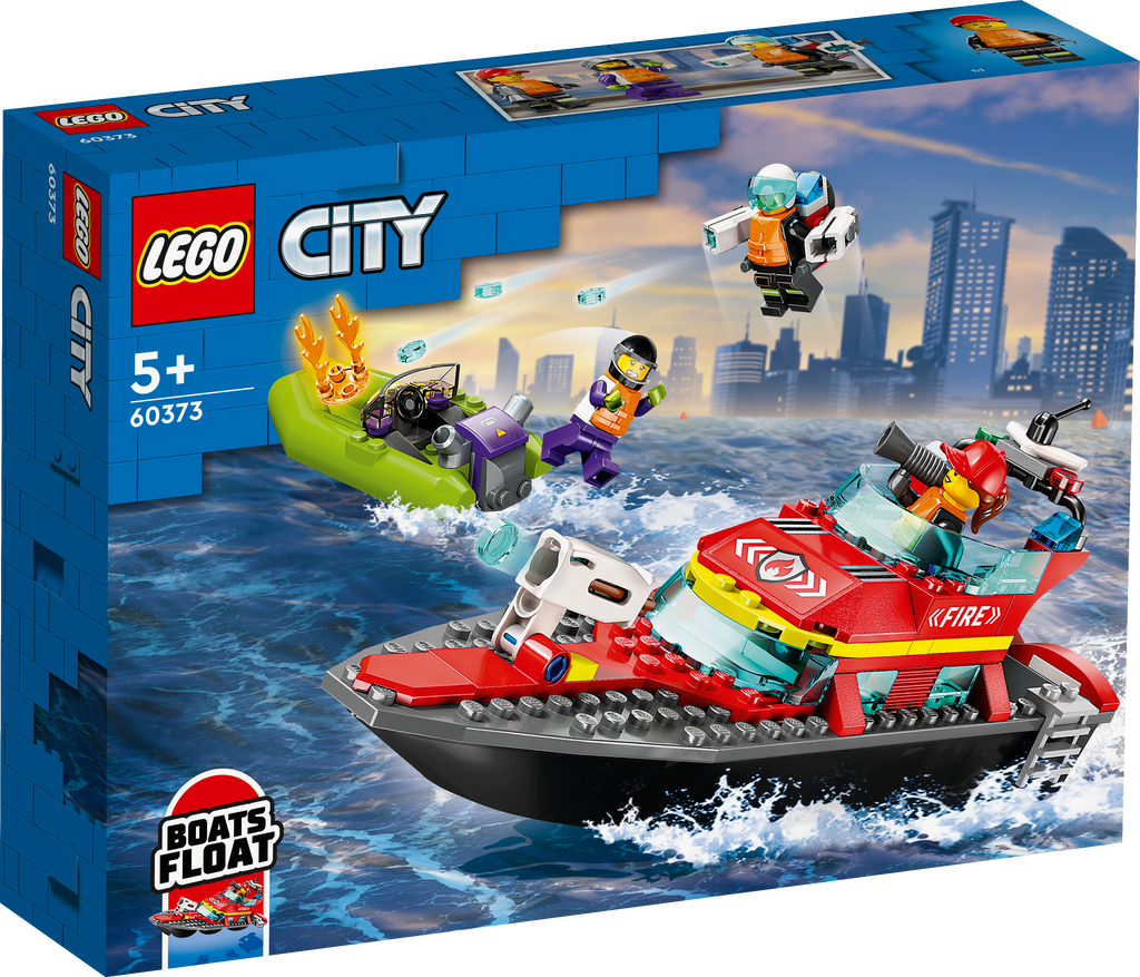 LEGO City 60373 Gaisrinis gelbėjimo laivas