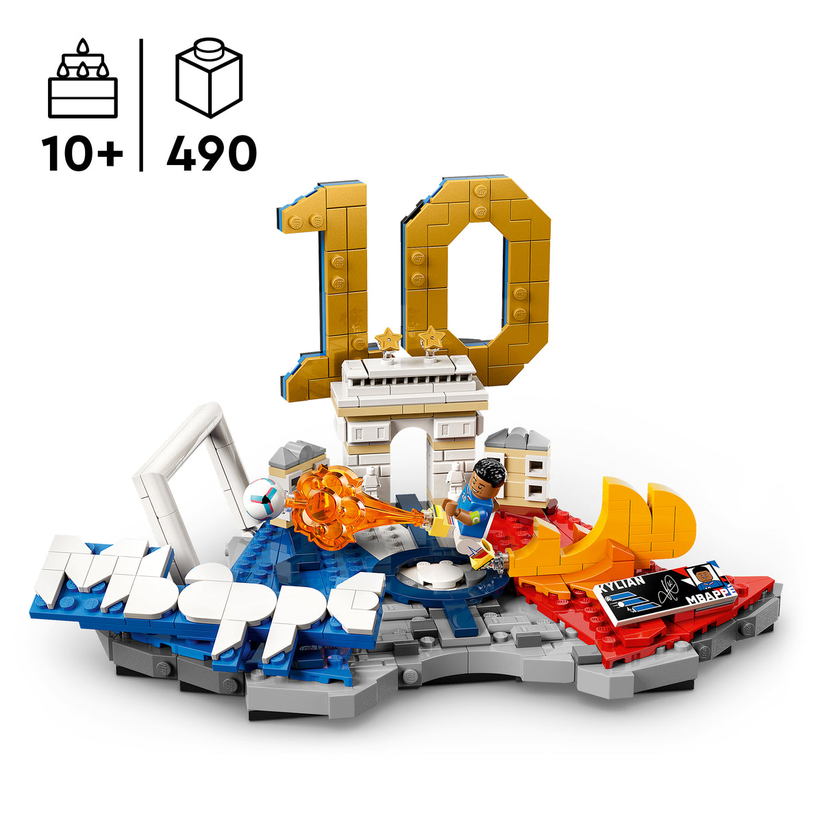 LEGO Editions 43013 Kylian Mbappé – futbolo akimirkos