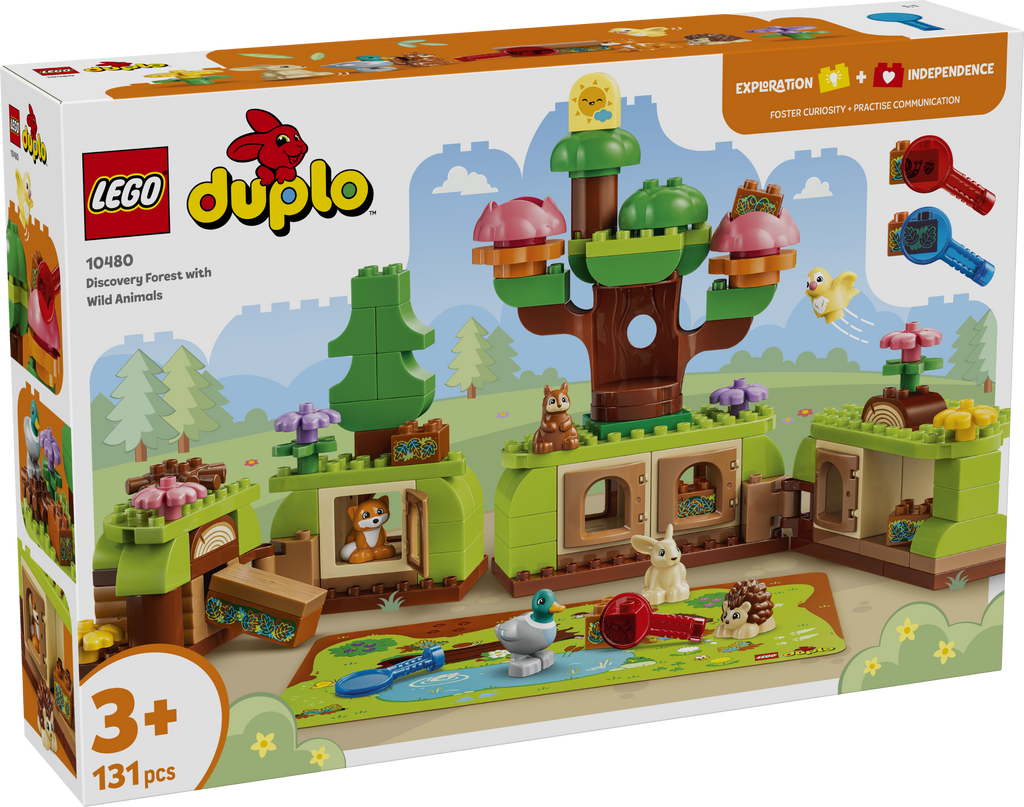 LEGO DUPLO 10480 Atradimų miškas su laukiniais gyvūnais