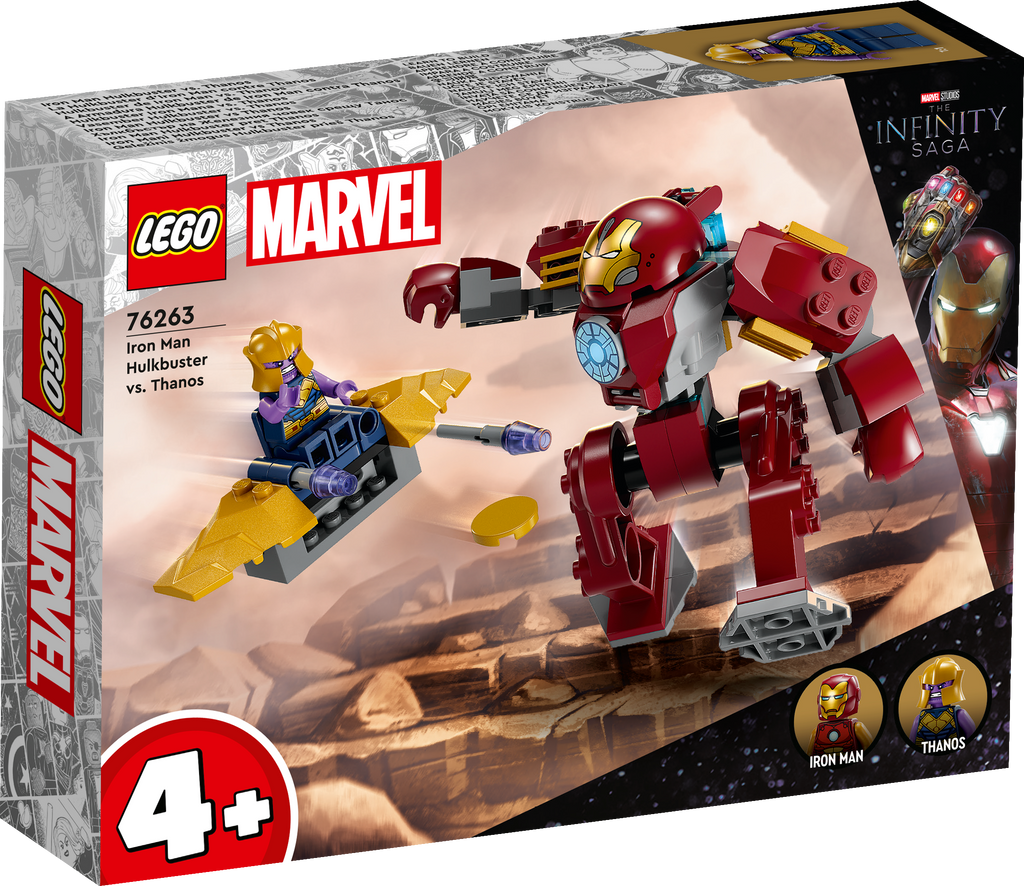 LEGO Marvel 76263 Geležinio žmogaus Halkbasteris prieš Thanosą