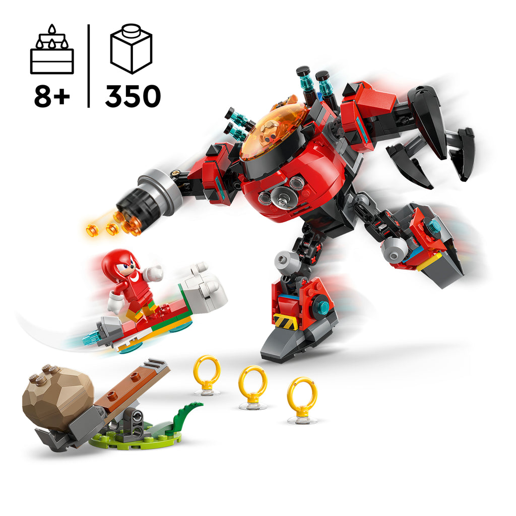 LEGO Sonic the Hedgehog 77005 Knuckles prieš daktaro Eggmano Egg Crusher robotą