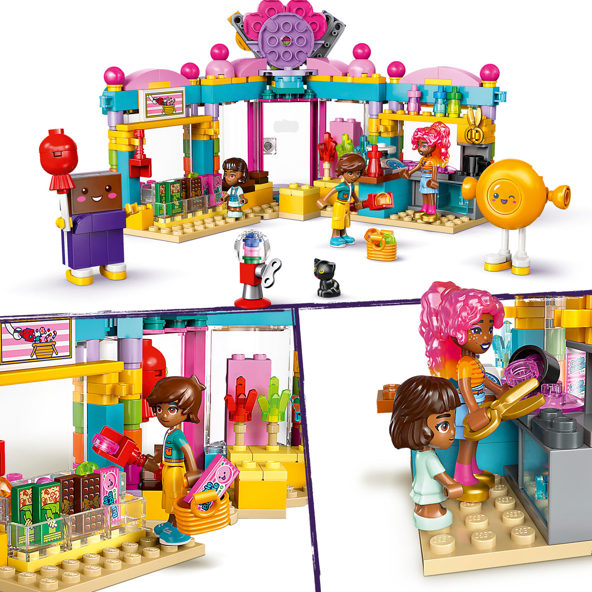 LEGO Friends 42649 Hartleiko miesto saldainių parduotuvė