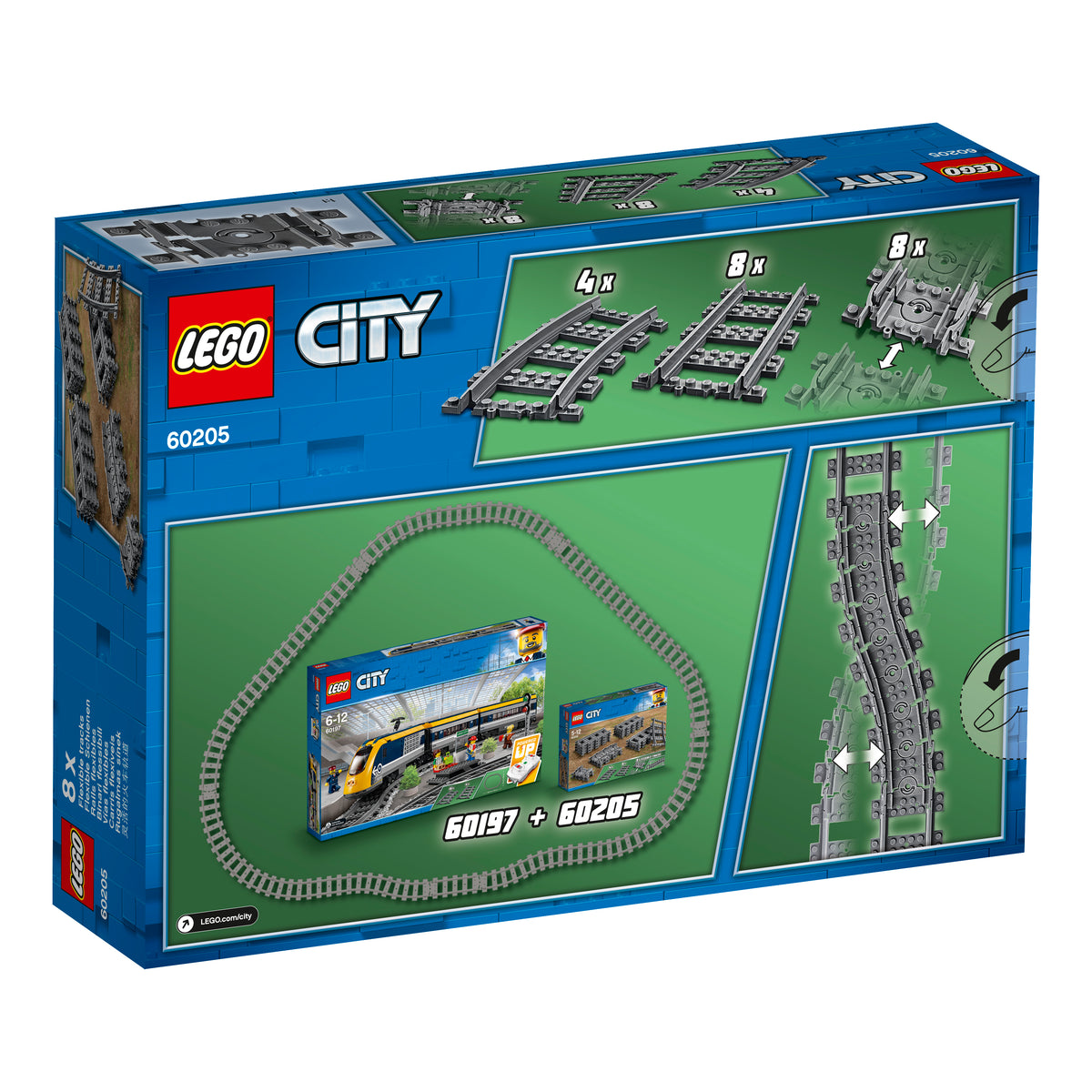 LEGO City 60205 Traukinio bėgiai