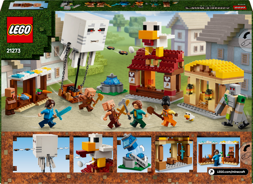 LEGO Minecraft 21273 Gasto baliono ataka kaime