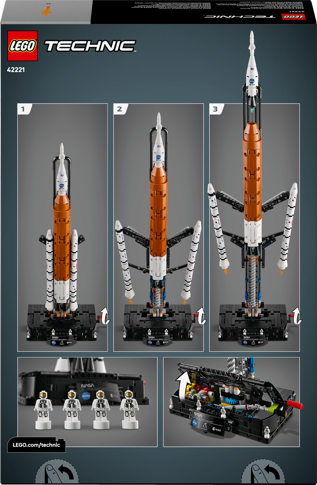 LEGO Technic 42221 NASA Artemis kosminė paleidimo sistema