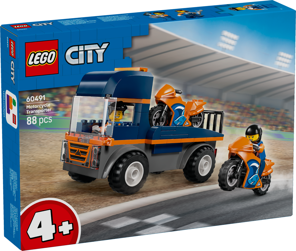 LEGO City 60491 Motociklų vežėjas
