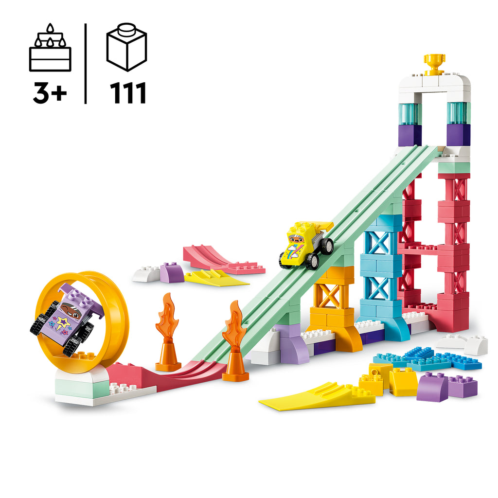 LEGO DUPLO 10478 Kūrybinės rampos su mašinėlėmis 3 viename
