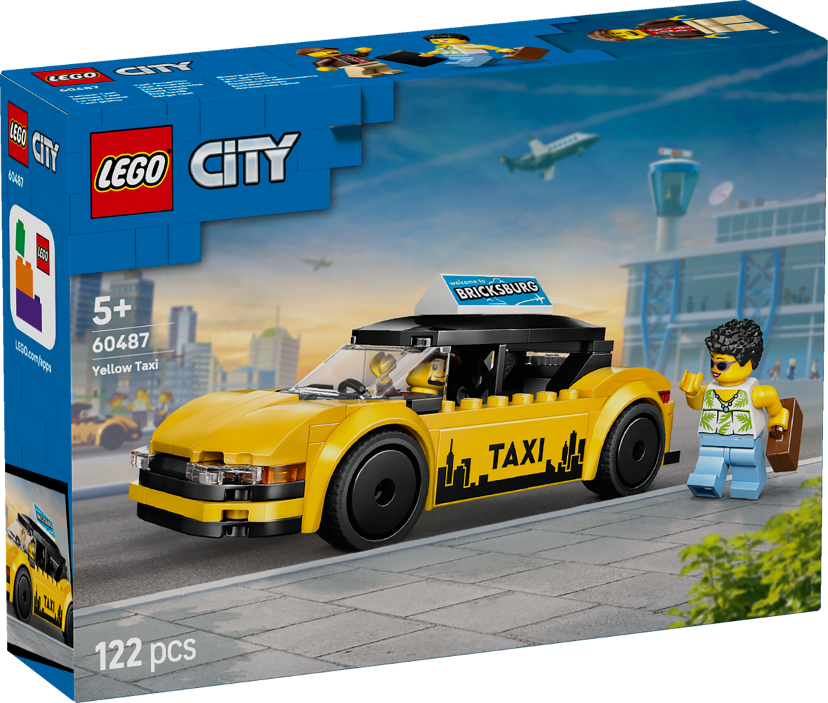 LEGO City 60487 Geltonas taksi