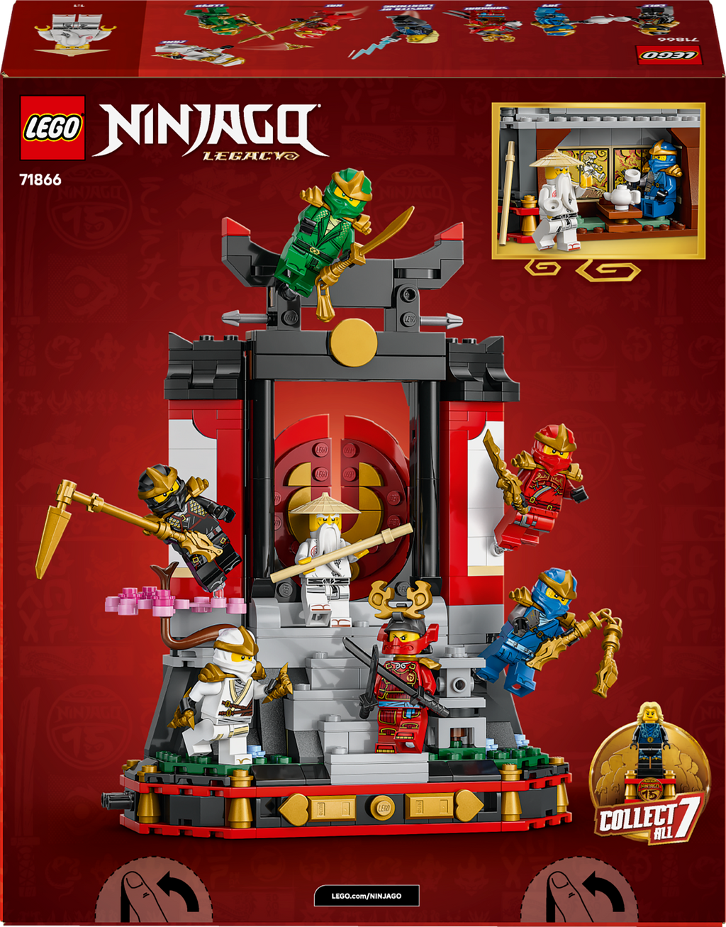 LEGO NINJAGO 71866 Nindzių personažų stendas – 15-mečio leidimas