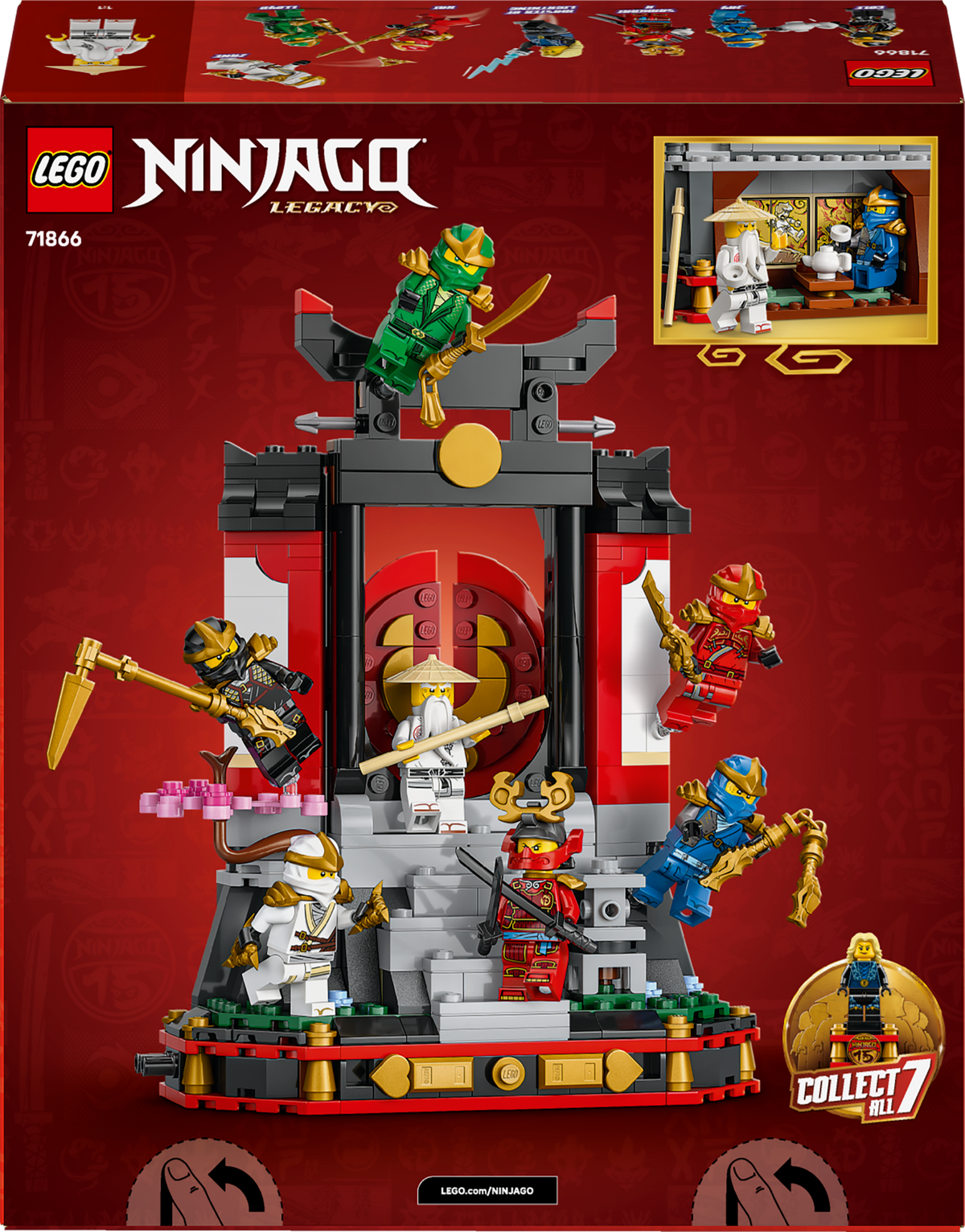 LEGO NINJAGO 71866 Nindzių personažų stendas – 15-mečio leidimas