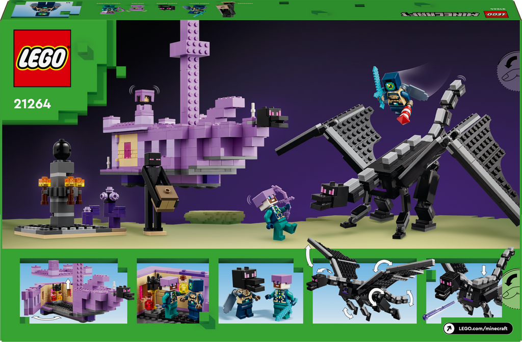 LEGO Minecraft 21264 Enderio drakonas ir Pabaigos laivas