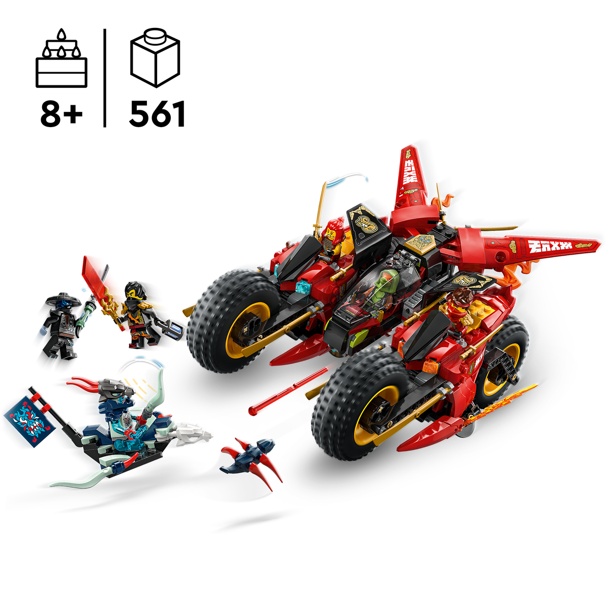 LEGO NINJAGO 71844 Nindzių kovinė mašina