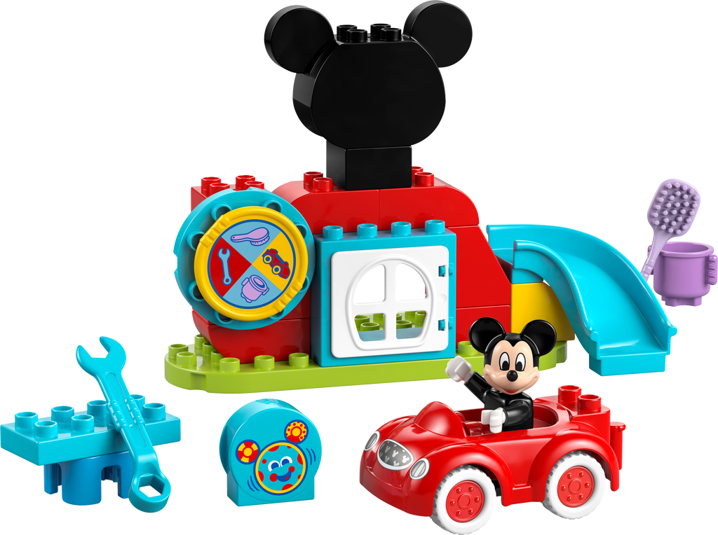 LEGO DUPLO 10454 Peliuko Mikio klubo namelis ir automobilis