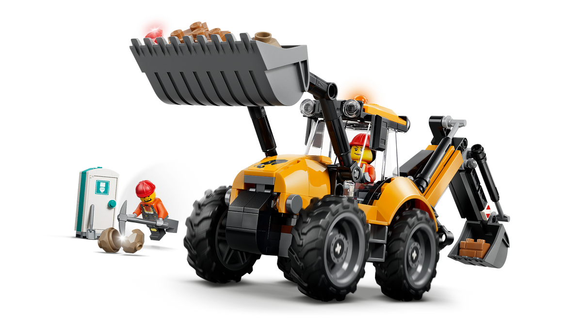 LEGO City 60480 Geltonas ekskavatorius-krautuvas