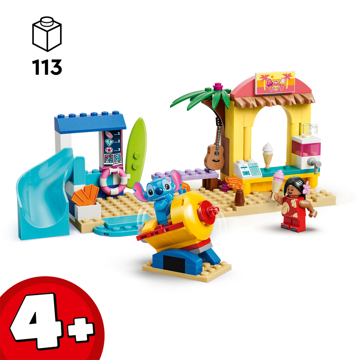 LEGO Disney 43280 Linksmybės paplūdimyje su Lilo ir Stiču