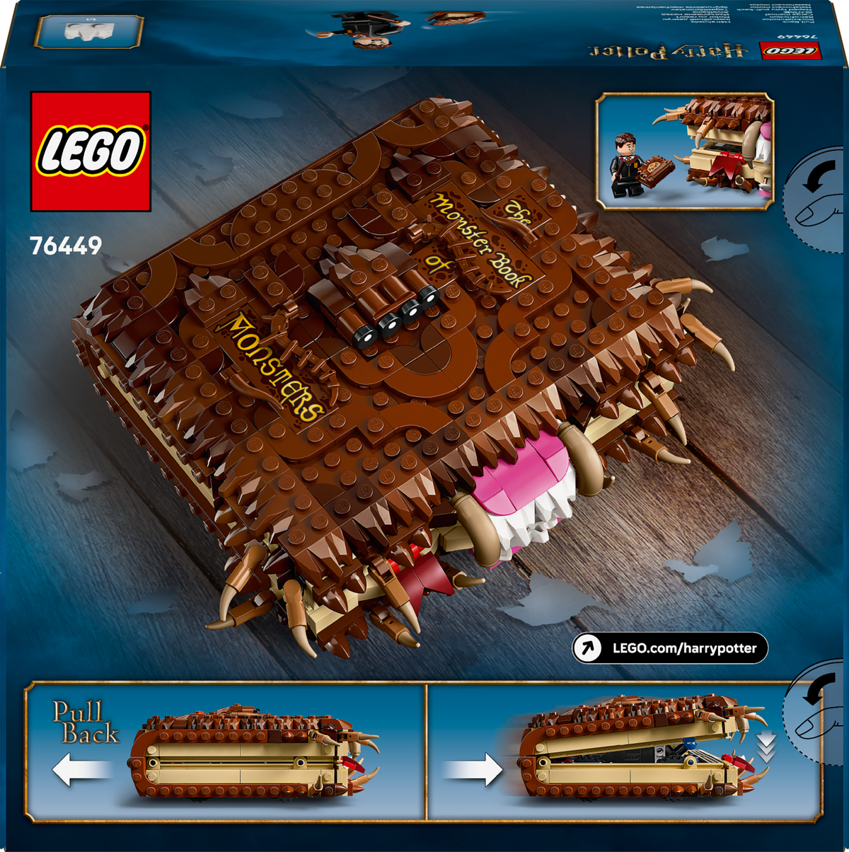 LEGO Harry Potter 76449 Kandžiojanti „Pabaisų knyga apie pabaisas“