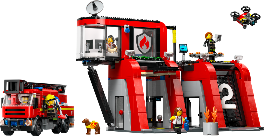LEGO City 60414 Gaisrinė su gaisrine mašina
