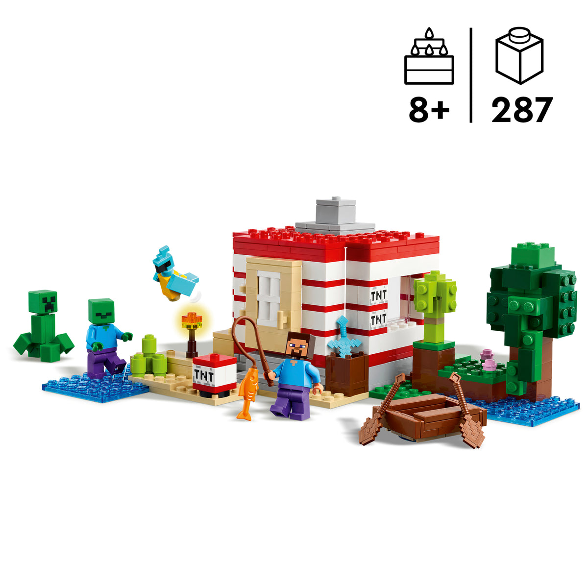 LEGO Minecraft 21275 TNT džiunglių namas