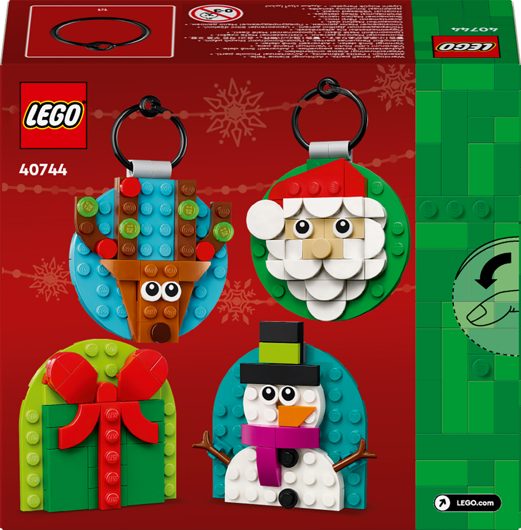 LEGO Iconic 40744 Kalėdinių žaisliukų rinkinys