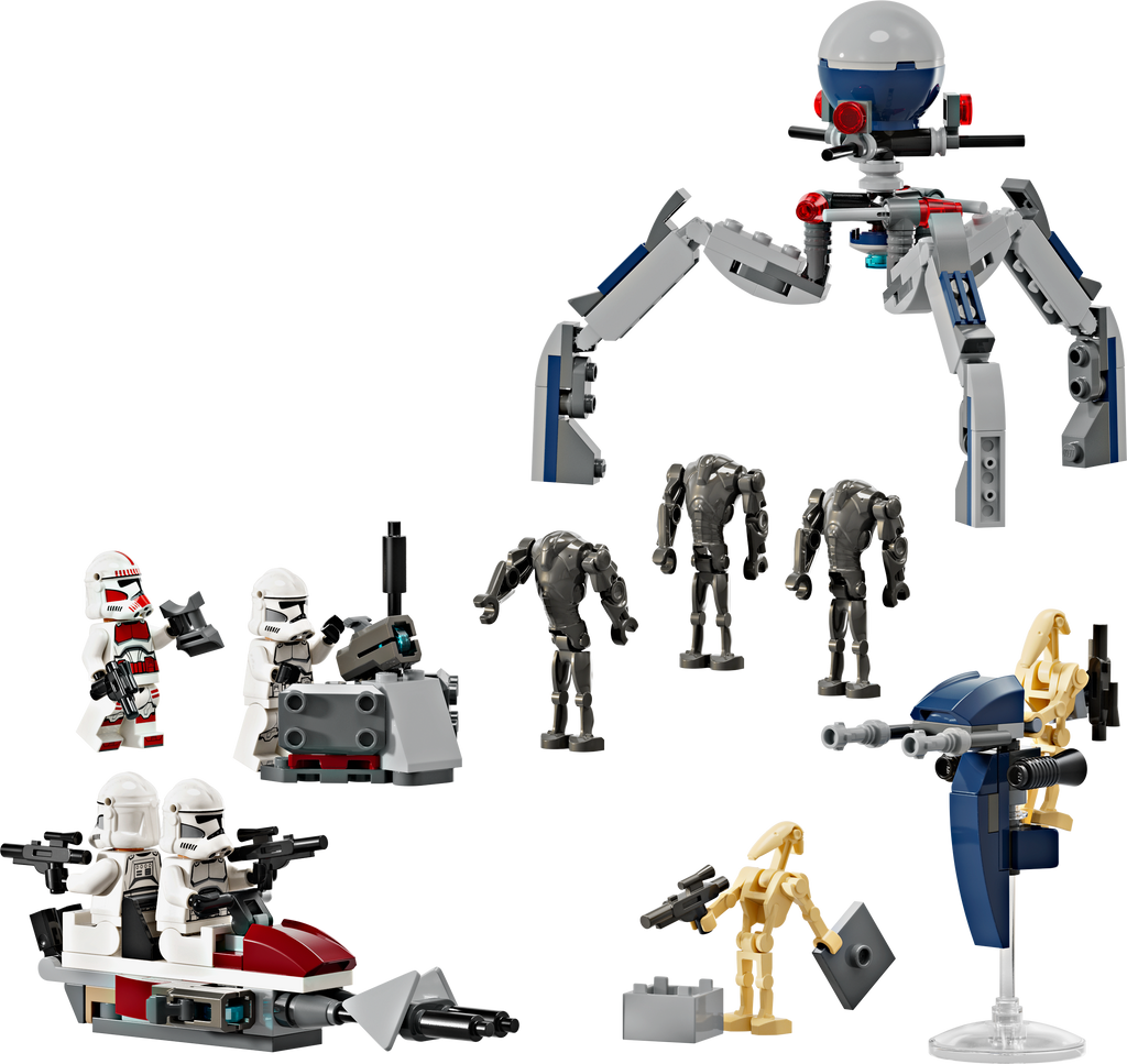 LEGO Star Wars 75372 Klonų karių ir kovos droidų kovos rinkinys