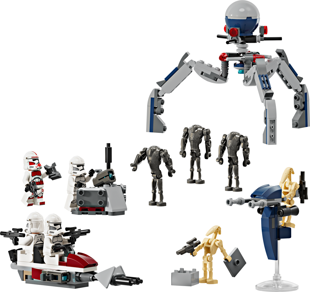 LEGO Star Wars 75372 Klonų karių ir kovos droidų kovos rinkinys