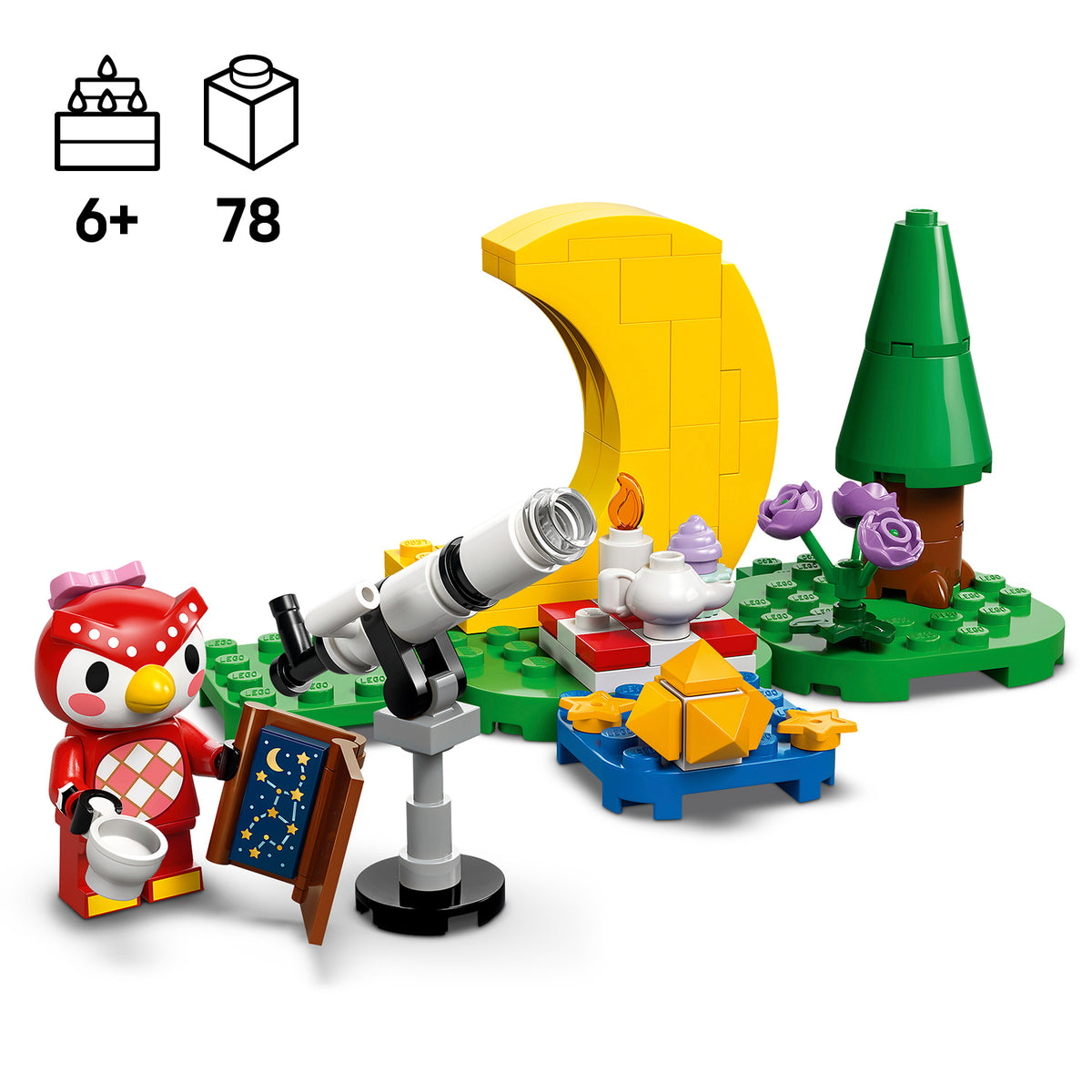 LEGO Animal Crossing 77053 Žvaigždžių stebėjimas su Celeste