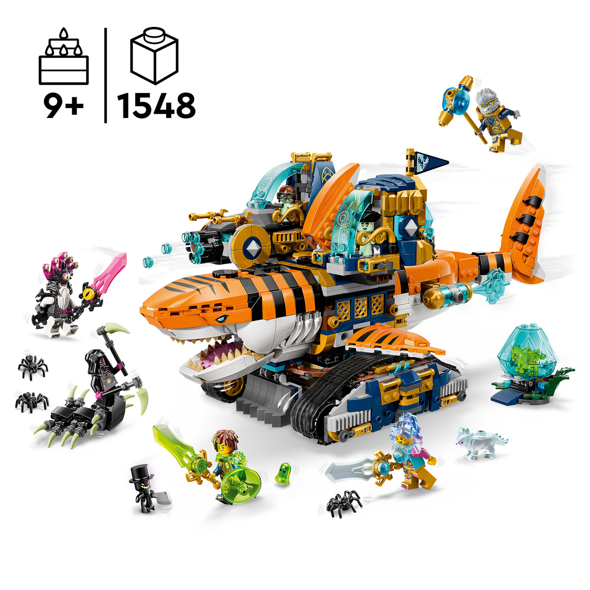 LEGO DREAMZzz 71515 Tigrinio ryklio tankas
