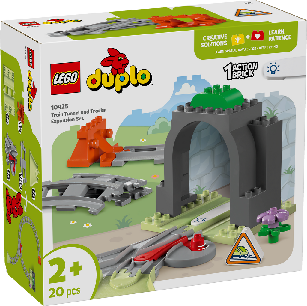 LEGO DUPLO 10425 Traukinio tunelis ir bėgių papildymo rinkinys