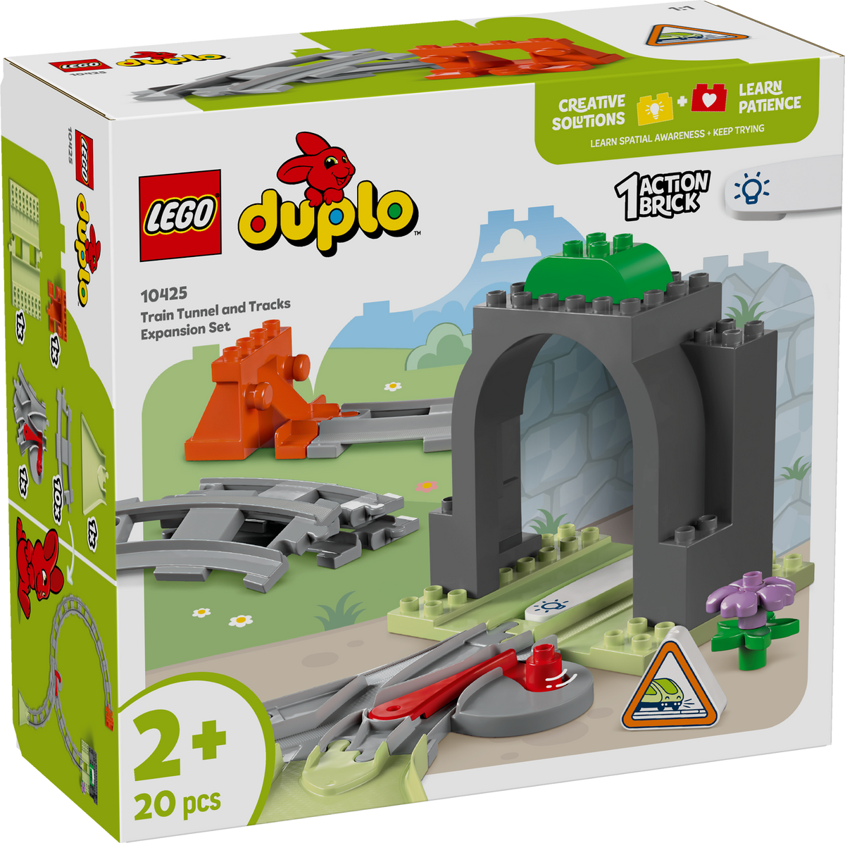 LEGO DUPLO 10425 Traukinio tunelis ir bėgių papildymo rinkinys