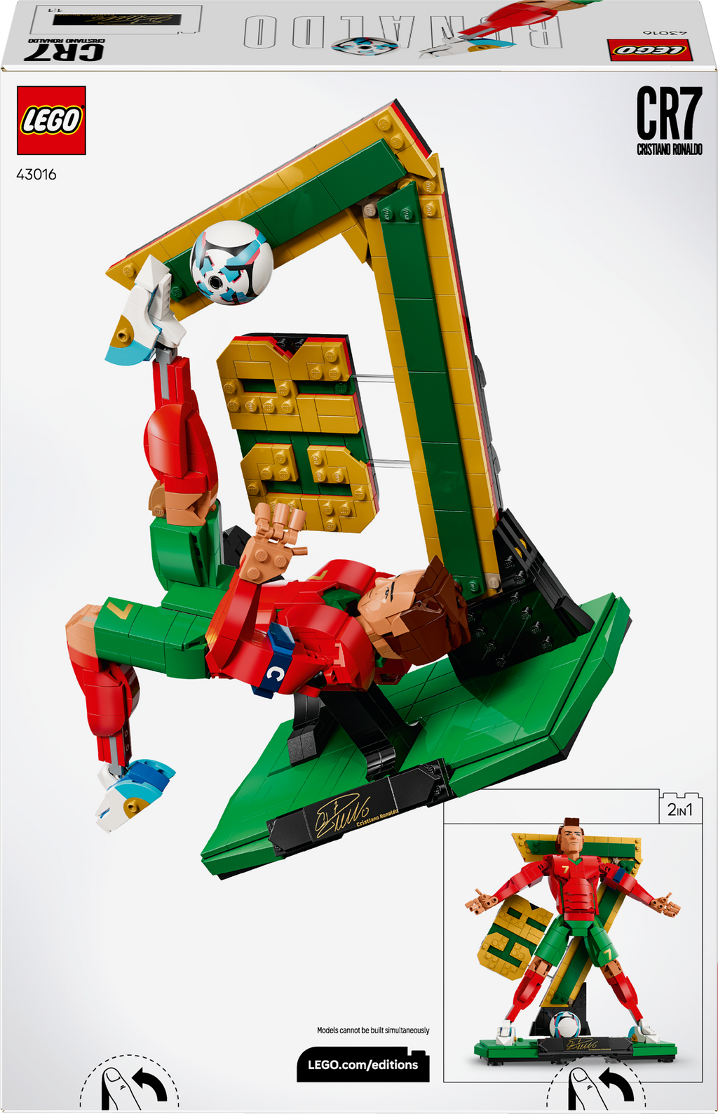 LEGO Editions 43016 Cristiano Ronaldo – futbolo legenda