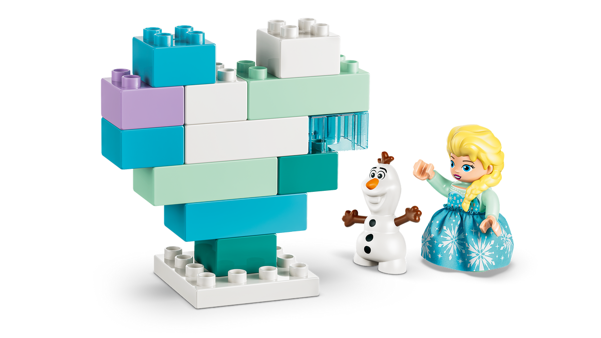 LEGO DUPLO 10462 „Ledo šalies“ kūrybinė dėžė su Elza ir Olafu