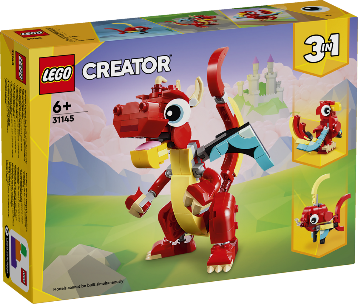 LEGO Creator 31145 Raudonasis drakonas