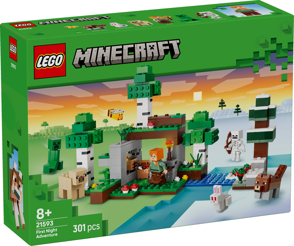 LEGO Minecraft 21593 Pirmosios nakties nuotykis