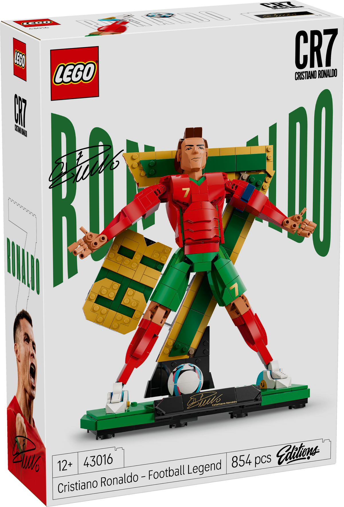 LEGO Editions 43016 Cristiano Ronaldo – futbolo legenda